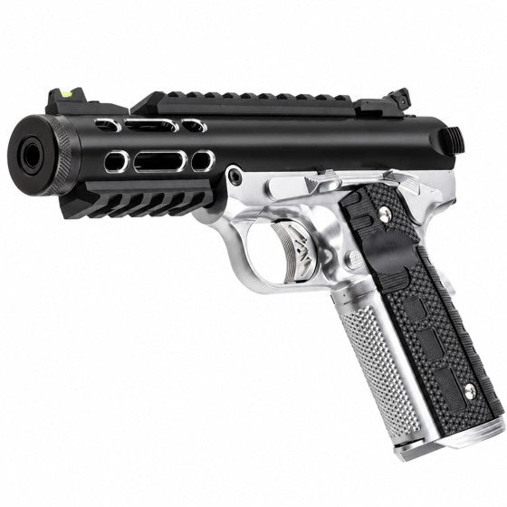 Galaxy 1911 (Black-Silver) GBB Airsoft Pistol