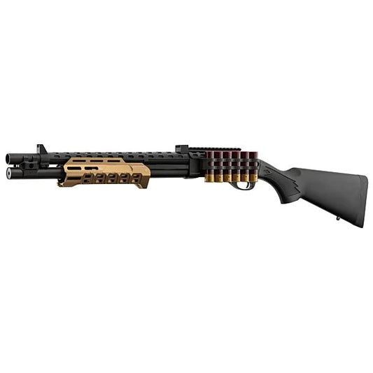 Golden Eagle Strike Industries M870 Pump Action Shotgun Replica Black and Tan