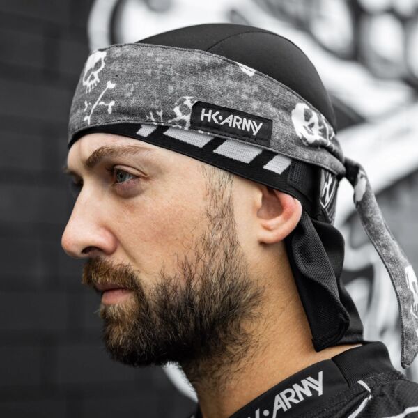 HK Army Skull Wrap - Black/White