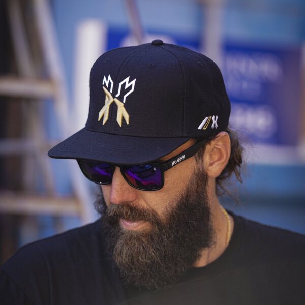 HK Army Snapback Split - Black/Gold/White