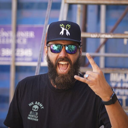 HK Army Snapback Split - Black/Green/White