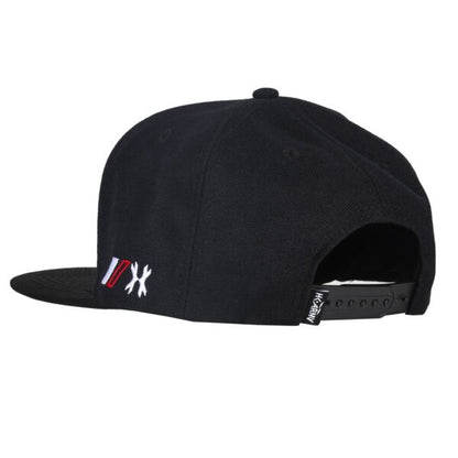 HK Army Snapback Split - Black/White/Red