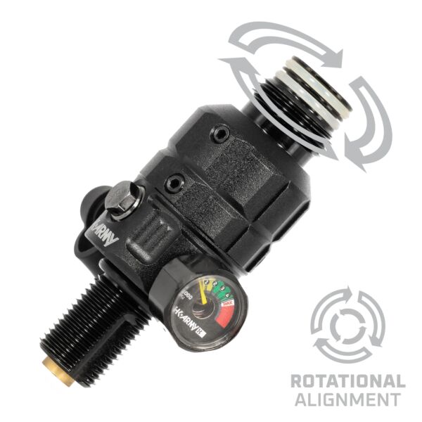 HK Army Turbine PRO 4500psi Regulator - Adjustable and Rotational - Black