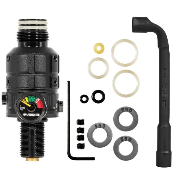 HK Army Turbine PRO 4500psi Regulator - Adjustable and Rotational - Black