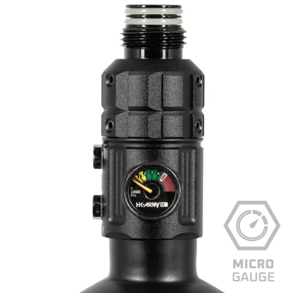 HK Army Turbine PRO Longbody 4500psi Regulator - Adjustable and Rotational - Black