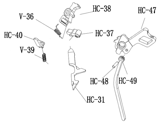 Hammer Assembly (Hi-Capa) (Black)