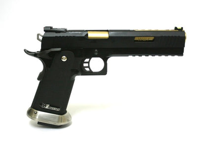 Hi-Capa 6.0 IREX (Black) (Blank-Silver Barrel) GBB Airsoft Pistol