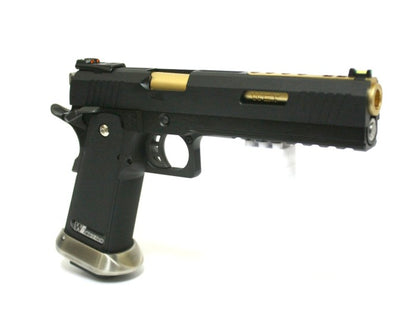 Hi-Capa 6.0 IREX (Black) (Blank-Silver Barrel) GBB Airsoft Pistol