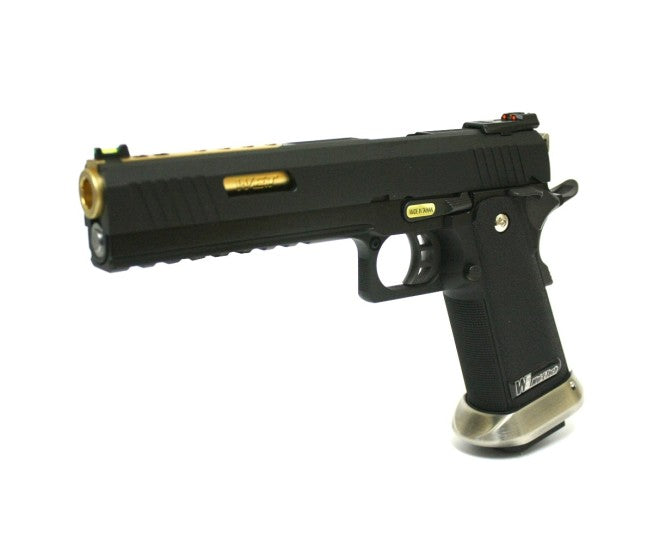 Hi-Capa 6.0 IREX (Black) (Blank-Silver Barrel) GBB Airsoft Pistol