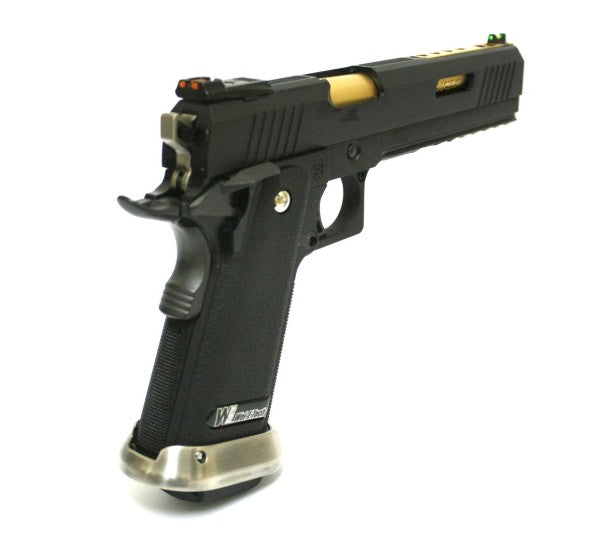 Hi-Capa 6.0 IREX (Black) (Blank-Silver Barrel) GBB Airsoft Pistol