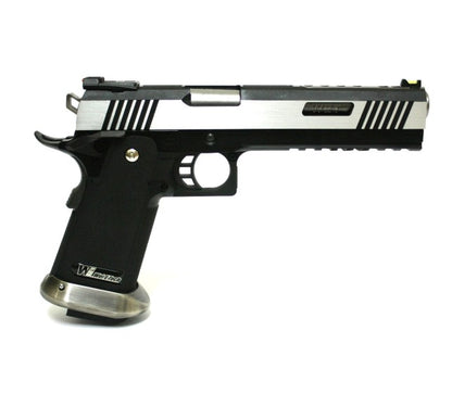 Hi-Capa 6.0 IREX (Silver) (Blank-Gold Barrel) GBB Airsoft Pistol
