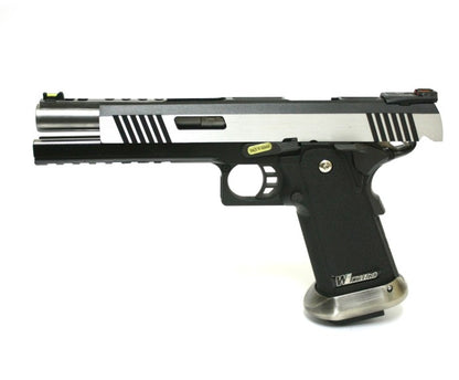 Hi-Capa 6.0 IREX (Silver) (Blank-Gold Barrel) GBB Airsoft Pistol
