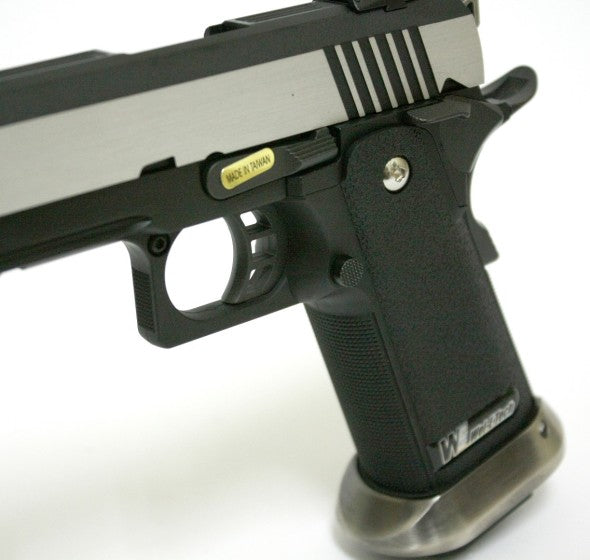 Hi-Capa 6.0 IREX (Silver) (Blank-Gold Barrel) GBB Airsoft Pistol