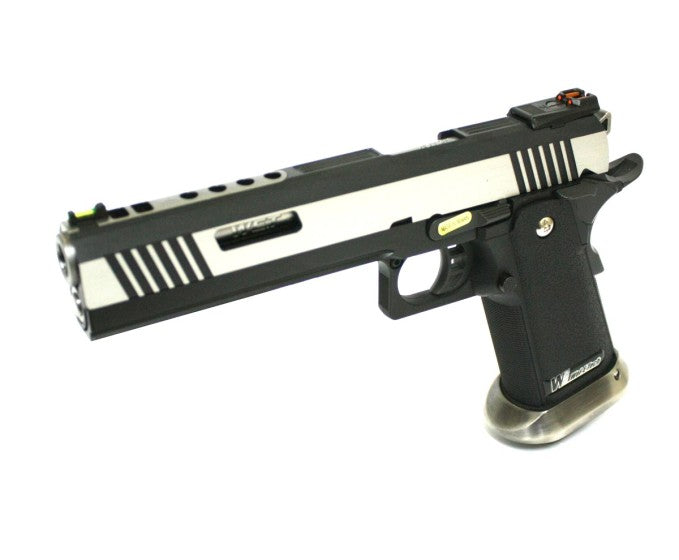 Hi-Capa 6.0 IREX (Silver) (Blank-Gold Barrel) GBB Airsoft Pistol