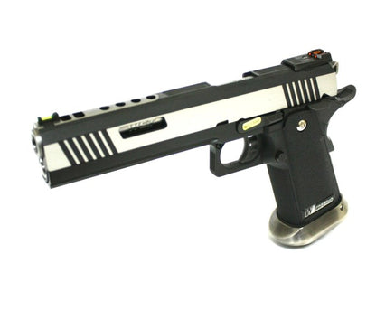 Hi-Capa 6.0 IREX (Silver) (Blank-Gold Barrel) GBB Airsoft Pistol