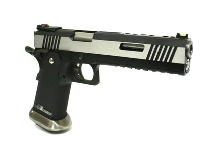 Hi-Capa 6.0 IREX (Silver) (Blank-Silver Barrel) GBB Airsoft Pistol