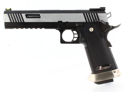 Hi-Capa 6.0 IREX (Silver) (Blank-Gold Barrel) GBB Airsoft Pistol
