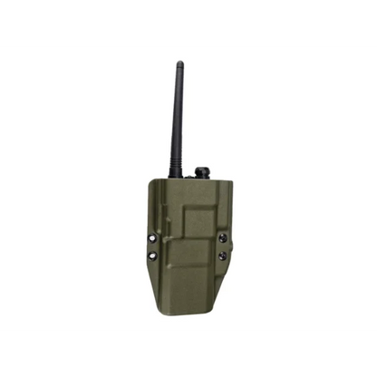 Kydex Customs Baofeng UV5R Radio Carrier (Extended Battery) - Olive Drab Molle Mount