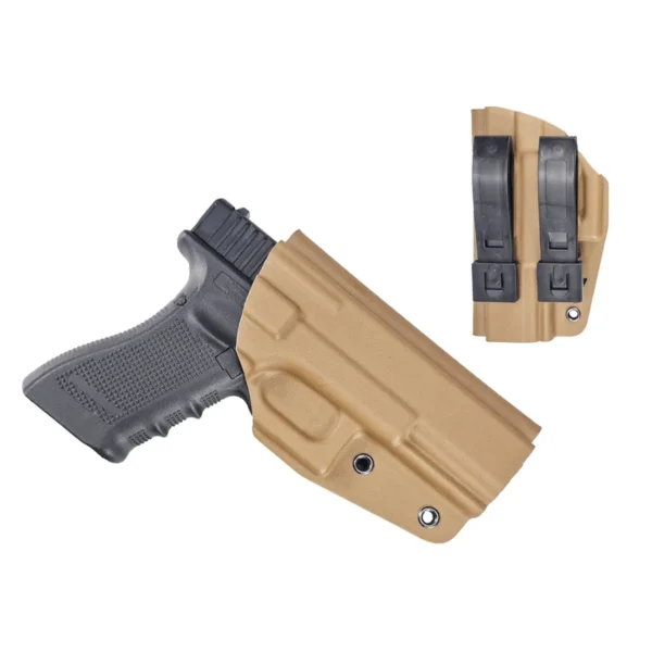 Kydex Customs Bare Bones GLK Holster - Right Handed - Tan