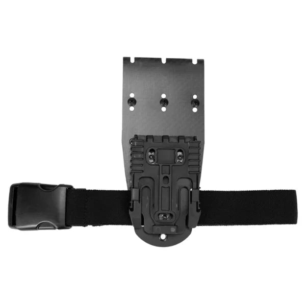 Kydex Customs Laser Cut Mid Ride Mount Combo (Black Mount) - Black