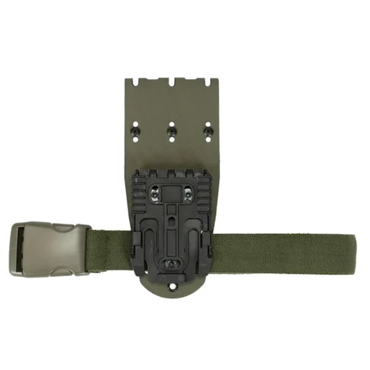 Kydex Customs Laser Cut Mid Ride Mount Combo (Black Mount) - Olive