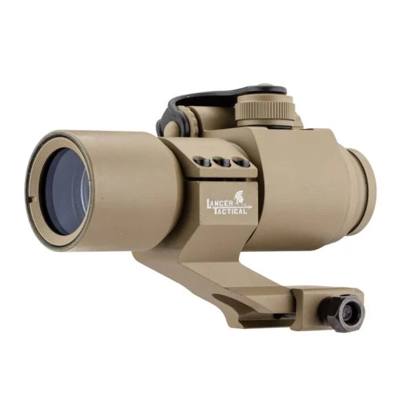 Lancer Tactical Red and Green Dot Scope w/Cantilever Mount - Tan (CA445)