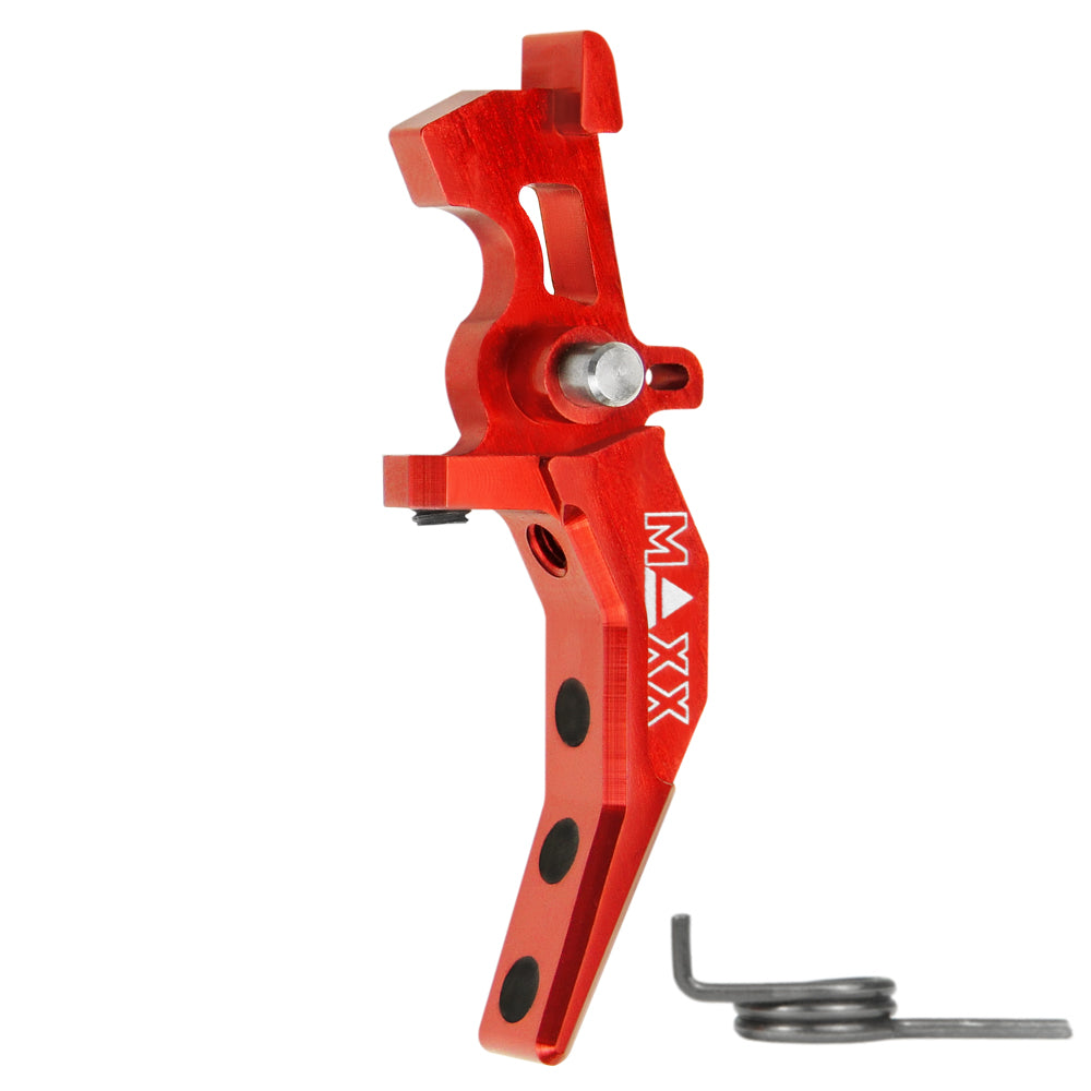 Maxx Model CNC Aluminum Advanced Speed Trigger (Style C) - Red - Killer Instinct Tactical