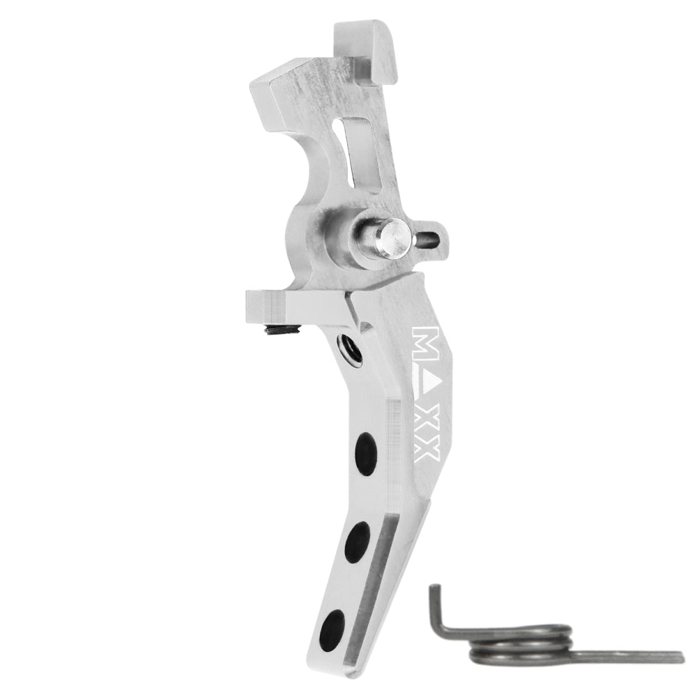 Maxx Model CNC Aluminum Advanced Speed Trigger (Style C) - Silver - Killer Instinct Tactical