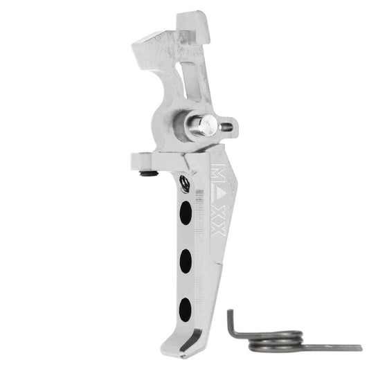 Maxx Model CNC Aluminum Advanced Speed Trigger - Style E - Silver