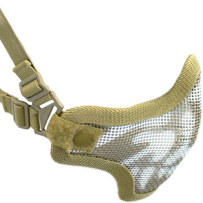 Mesh Lower Face Shield V1 Skull (Tan)