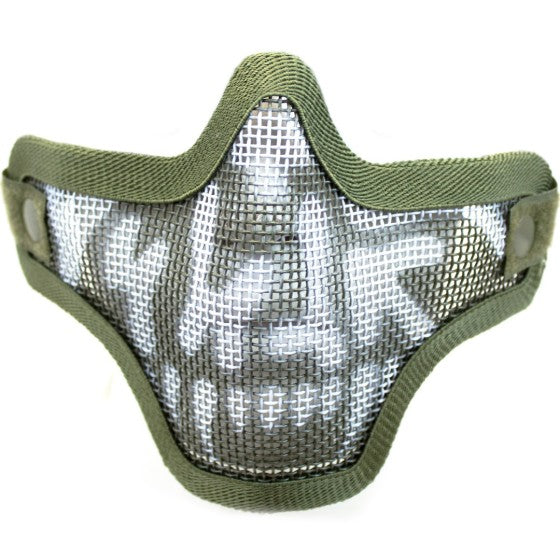 Mesh Lower Face Shield V1 (Green Skull)