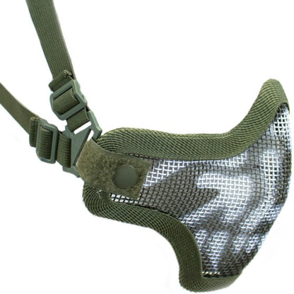 Mesh Lower Face Shield V1 (Green Skull)