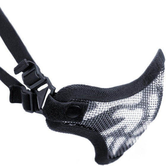 Mesh Lower Face Shield V1 (Black Skull)
