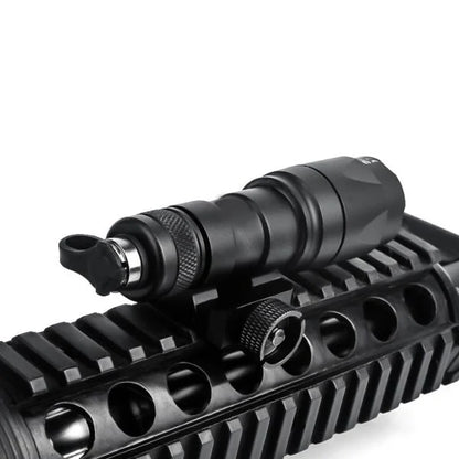 Rebel M300A 280 Lumen Tactical Flashlight + Dual Function Tape Switch - Black