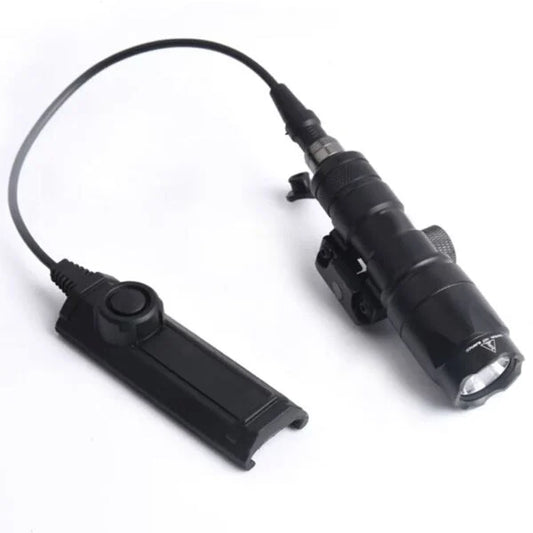Rebel M300A 280 Lumen Tactical Flashlight + Dual Function Tape Switch - Black