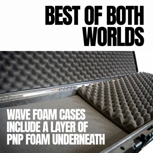 Rebel Polymer 2 Wheeled Large Hard Case (Wave/PnP Foam) - IP67 Waterproof, Flight-Ready