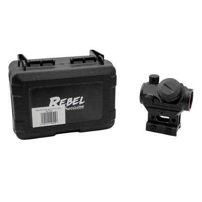 Rebel Precision Red Dot Sight with 1-Inch Riser Mount – Black (Battery Included)
