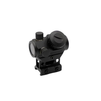 Rebel Precision Red Dot Sight with 1-Inch Riser Mount – Black (Battery Included)