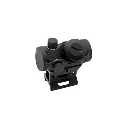 Rebel Precision Red Dot Sight with 1-Inch Riser Mount – Black (Battery Included)