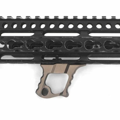 Rebel KeyMod & M-LOK TD Halo AR-15 Hand Stop - Dark Earth