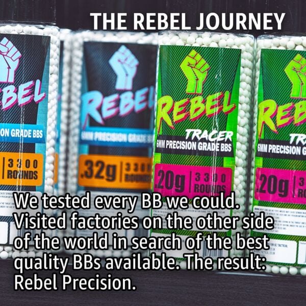 Rebel Precision 6mm BIO BBs 3300ct Bottle - 0.36g