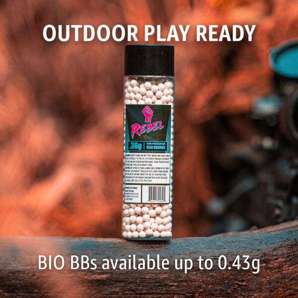 Rebel Precision 6mm BIO BBs 3300ct Bottle - 0.36g