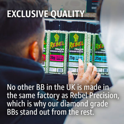Rebel Precision 6mm BIO BBs 3300ct Bottle - 0.36g
