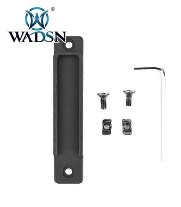 WADSN M-LOK & Keymod CNC Aluminium Panel for Flashlight Pressure Pad - Black