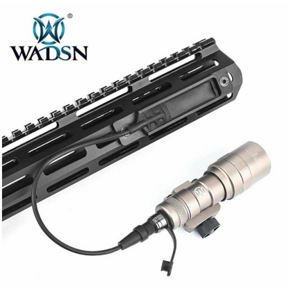 WADSN M-LOK & Keymod CNC Aluminium Panel for Flashlight Pressure Pad - Black