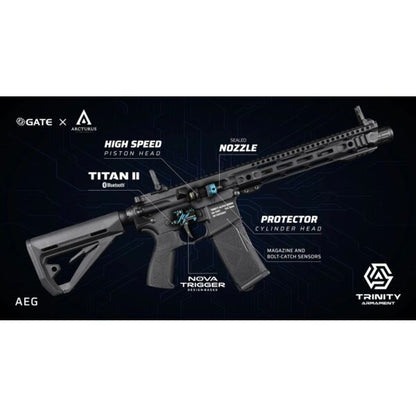 TRINITY ARMAMENT Alpha SBR AEG 7.9" with TITAN II Bluetooth (GATE x Arcturus)