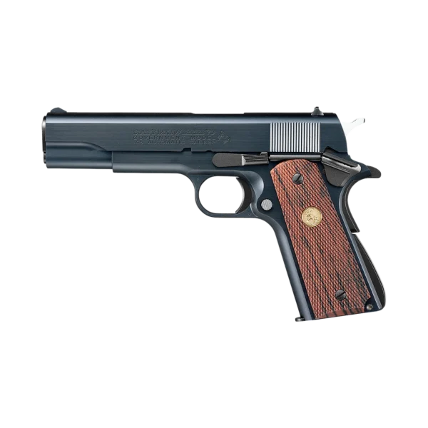 Tokyo Marui Colt Government Mark IV Series '70 GBB Pistol - Black/Wood