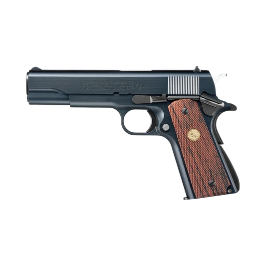 Tokyo Marui Colt Government Mark IV Series '70 GBB Pistol - Black/Wood