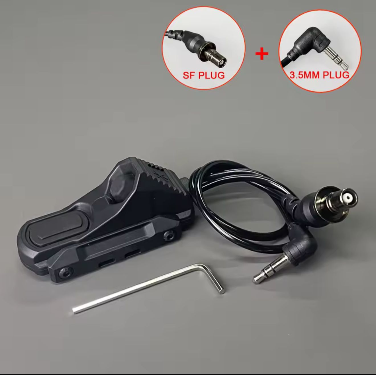 Dual pressure switch SF plug & 3.5mm plug - Killer Instinct Tactical