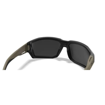 Wiley X ALPINE - Matte Black/Tan Frame - CAPTIVATE Polarised Tungsten Mirror Lens